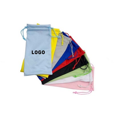 Microfiber Glasses Drawstring Bag - 3.5" X 7"