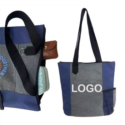 Personalized Heathered Carry-All Bags