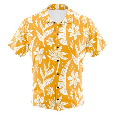 Sublimation Interlock Full-Button Shirt - Men Women Kids