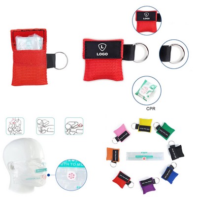 Colorful Cpr Face Shield Set