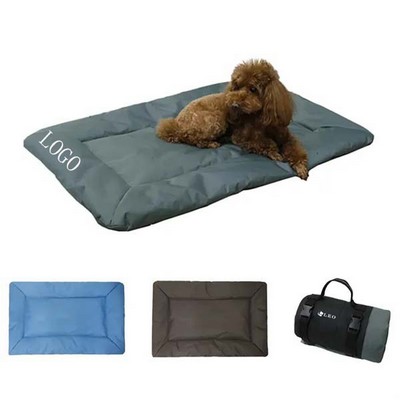 Pet Dog Sleeping Foldable Mat W/ Cotton Lining
