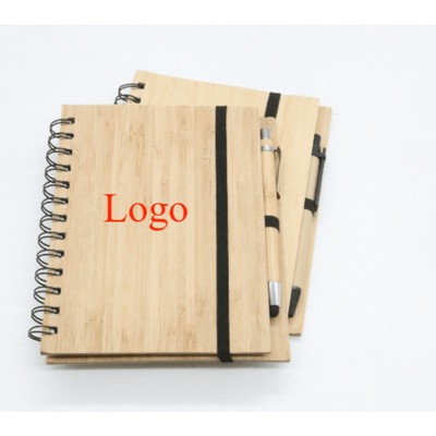 Bamboo Cover 70 Sheets Notebook