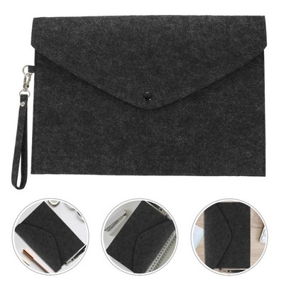A4 Felt Envelope File Document Holder With Lanyard