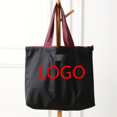 Solid Color Foldable Shopping Bag