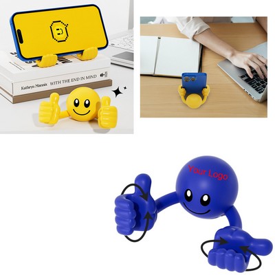Desktop Smiley Face Thumb Phone Stand