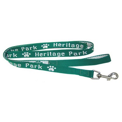 3/4" X 72" Woven Pet Leash w/ Nickel-plated hardware - "Classic" Weave