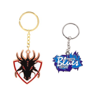 2" Soft Enamel Keychain (1 Sided)
