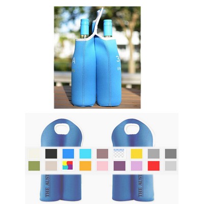 Promotek iBank® 2-Bottle Neoprene Wine Tote