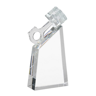 Motorsport Crystal Award, 7 3/4"H