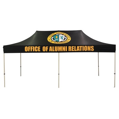 10ft x 20ft Tent Canopy-Aluminum Frame - Full Color Imprint