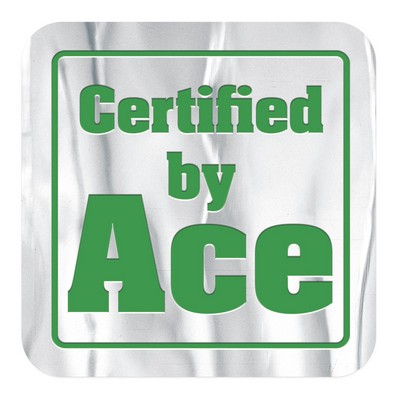 Embossed Foil Seal | Square | 1 1/2" x 1 1/2" | 1 Color