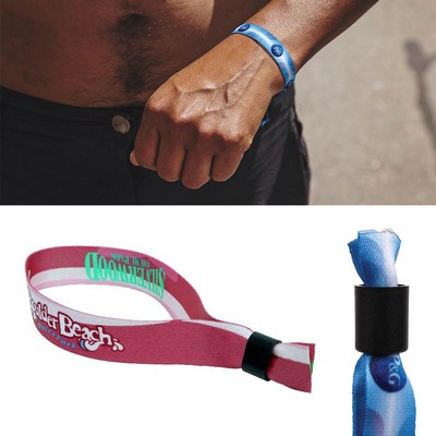 3/4" Wide One Time Use Wrist Band (Factory Direct) 10-12 Weeks Ocean