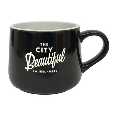 14 Oz. Red Stoneware Coffee Mug