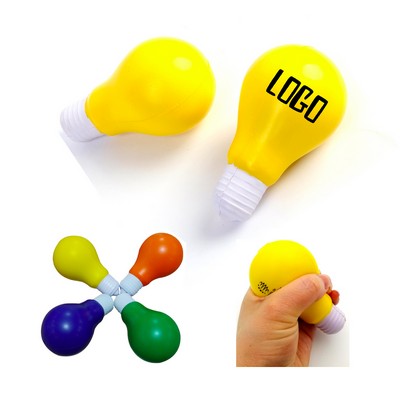 Polyurethane Light Bulb Shape Stress Ball/Reliever