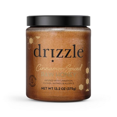 Drizzle Cinnamon Spiced Raw Honey- 13.2oz/350g