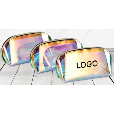 Holographic Clear Toiletry Cosmetic Bag