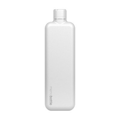 Slim memobottle (Stainless Steel) - White