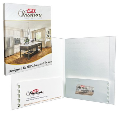 Reinforced Edge Folder with Backbone and Expandable Capacity Pockets Printed in Full Color
