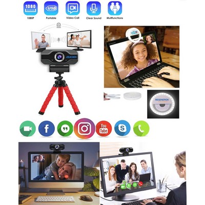 Promotek iBank® Webcam with Microphone for Desktop or Laptop Computers
