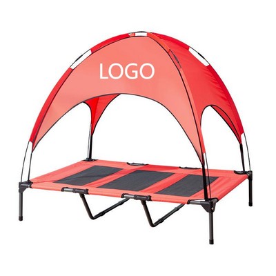 Large Elevated Dog Bed with Canopy
