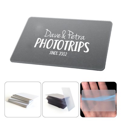 Transparent PVC Card