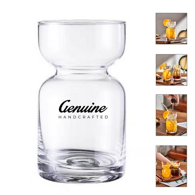 14oz Hourglass Shaped Glass