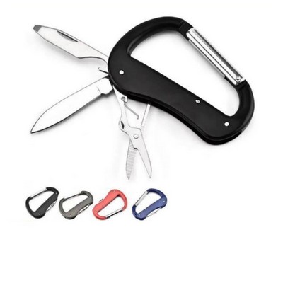 Metal D-type Multifunctional Climbing Carabiner