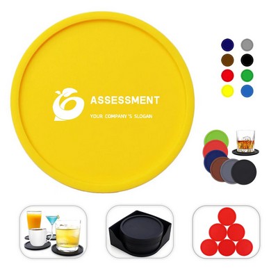 Custom Round Silicone Coaster
