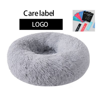 Pet Cat Donut-Shaped Warm Plush Cushion