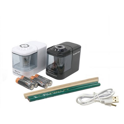 Battery-Powered/Plug-in Electric Pencil Sharpener