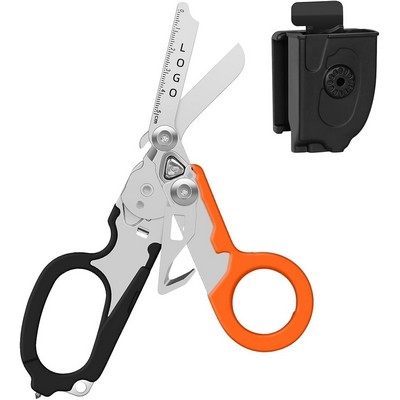 Emergency Response Shears Easy To Carry Multifunction Aluminum Alloy Foldable Shears