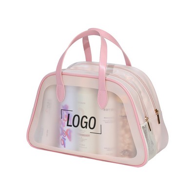 Dual-Compartment Waterproof Toiletry Bag