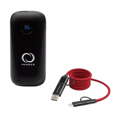 10,000 Mah Power Bank & Quick Charging Cable Kit