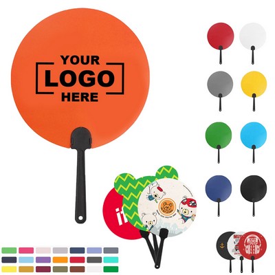 Full Color Round Handheld Fans
