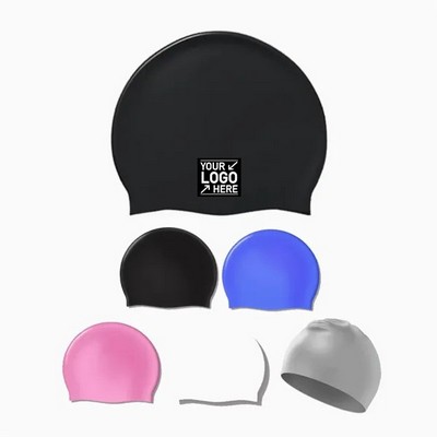 Classic Unisex Soft Silicone Swim Cap for Adults