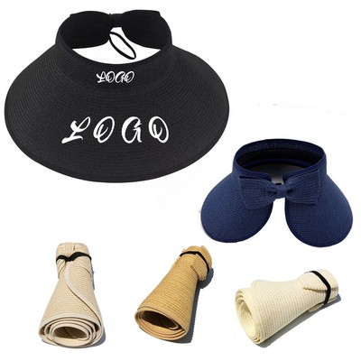 Straw Hats for Women Packable Sun Cap