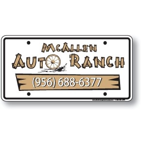 0.030 Gauge White Polystyrene Ad-A-Plate Automobile License Plates