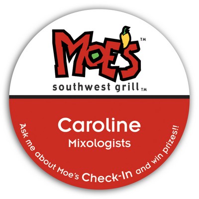 Full Color Name Badge W/Personalization (2.75") Circle