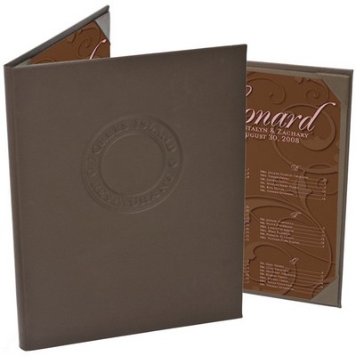 Bonded Leather Double Panel Pocket Menu Cover (8 1/2"x11")