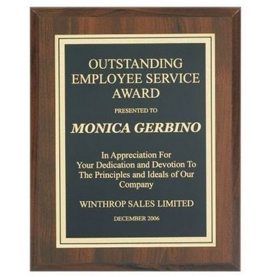 Cherry Finished Plaque w/Laser Engraving (8"x10")