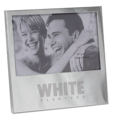 7 1/2"x7 1/2"x1/2" Shiny Finish Photo Frame (7"x5" Photo) - Engraved