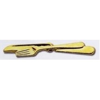 Stock Tools and Equipment Lapel Pins (Knife and Fork)