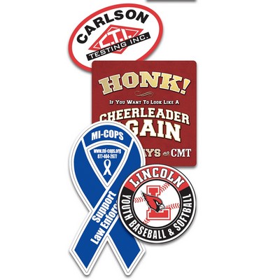 4" - 8" Square Inch Custom Shape Outdoor/Car Magnets