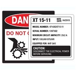 FasTurn® Foil Stamp/Embossed Square Shaped Labels (2"x2")