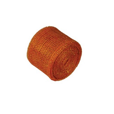 Orange Sinamay Ribbon