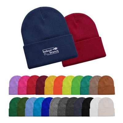 Free Shipping 12 inch Acrylic Knit Beanie