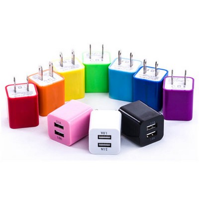 Dual Port USB Wall Charger Adapter