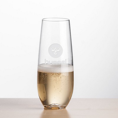 Boston Stemless Flute - Deep Etch