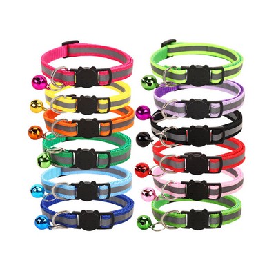 Reflective Dog Cat Collars with Bells