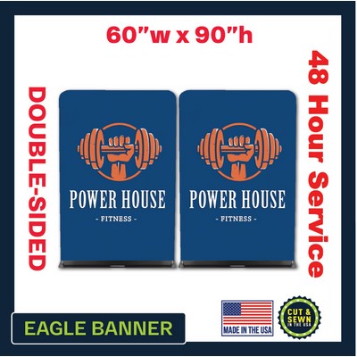 Eagle 60" W x 90" H | Double-Sided Graphic and Hardware Package - Made in the USA